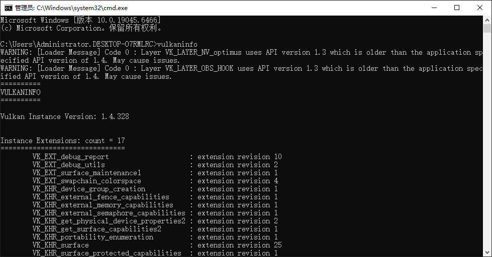 vulkaninfo